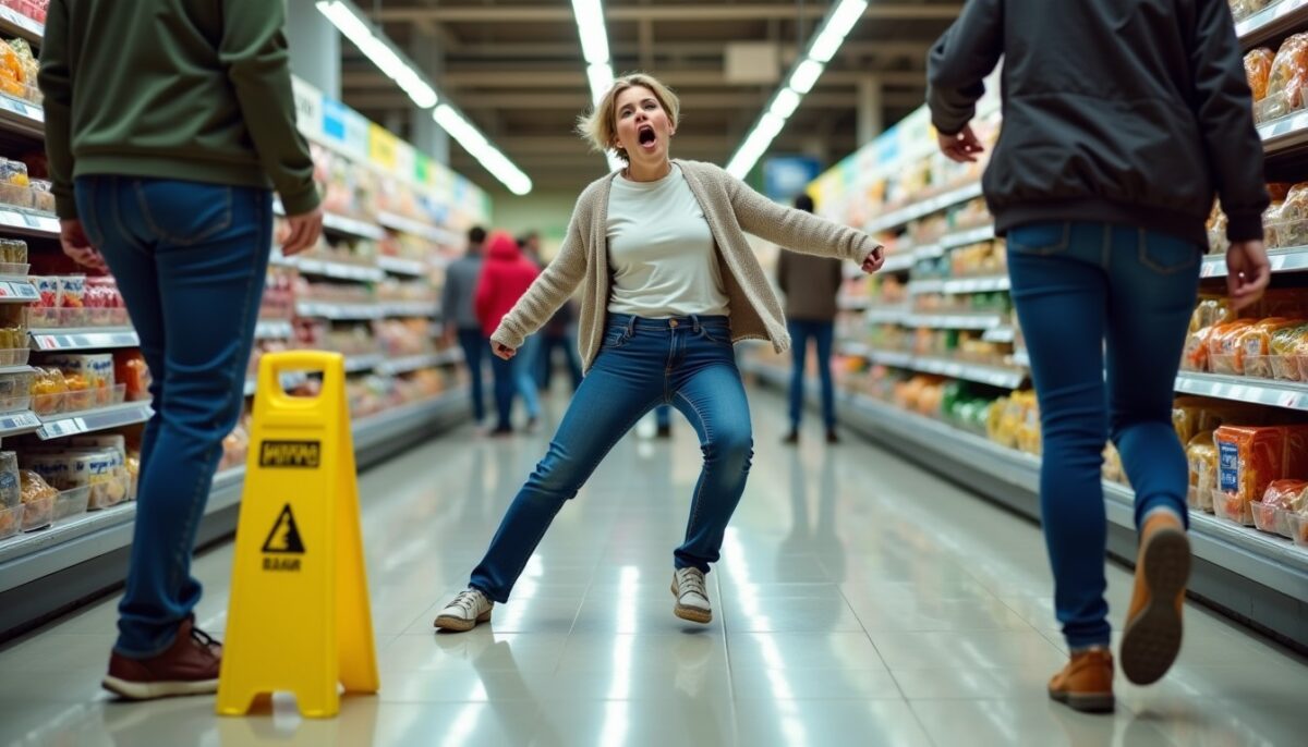 Accident en magasin : déterminer la responsabilité d&rsquo;une chute sur sol glissant
