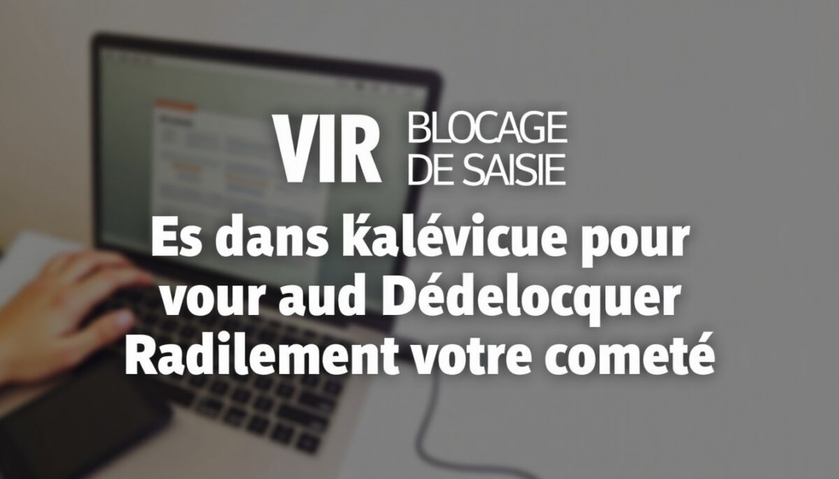 VIR Blocage de Saisie : Guide Pratique pour Débloquer Rapidement Votre Compte